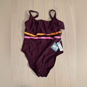 Panache Underwire Swimsuit Kira Active Balconette in Mulberry 36DD